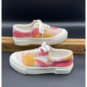 GOOD NEWS OPAL TIE DYE CORDUROY. PINK/ORANGE SIZE US 7 / UK 5 / EU 38 NWOT